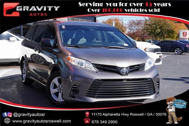 Used 2018 Toyota Sienna L for sale Sold at Gravity Autos Roswell in Roswell GA 30076 1