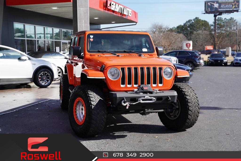 Used 2018 Jeep Wrangler Unlimited Sahara for sale Sold at Gravity Autos Roswell in Roswell GA 30076 1