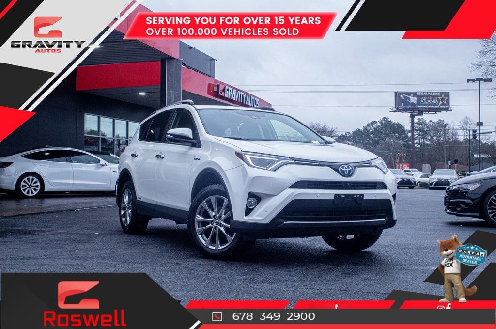Used 2018 Toyota RAV4 Hybrid Limited for sale $32,991 at Gravity Autos Roswell in Roswell GA 30076 1