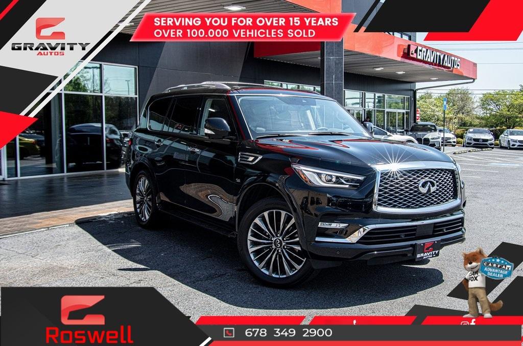 Used 2018 INFINITI QX80 Base for sale Sold at Gravity Autos Roswell in Roswell GA 30076 1