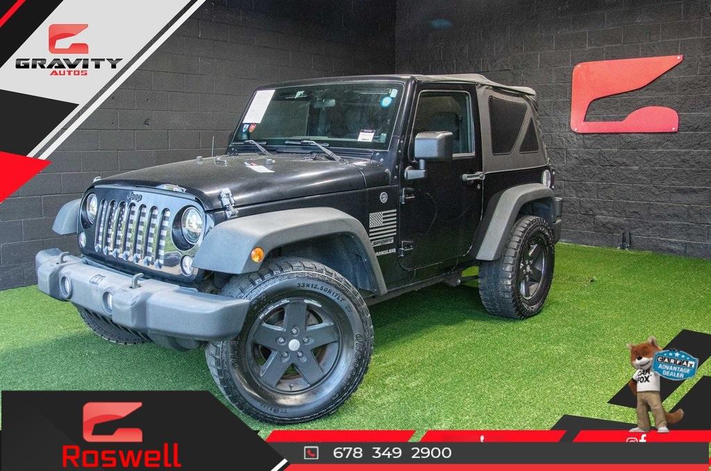 Used 2014 Jeep Wrangler Sport for sale $27,991 at Gravity Autos Roswell in Roswell GA 30076 1