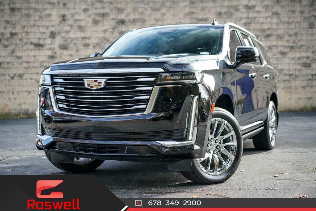 Used 2021 Cadillac Escalade Premium Luxury Platinum for sale $107,992 at Gravity Autos Roswell in Roswell GA 30076 1