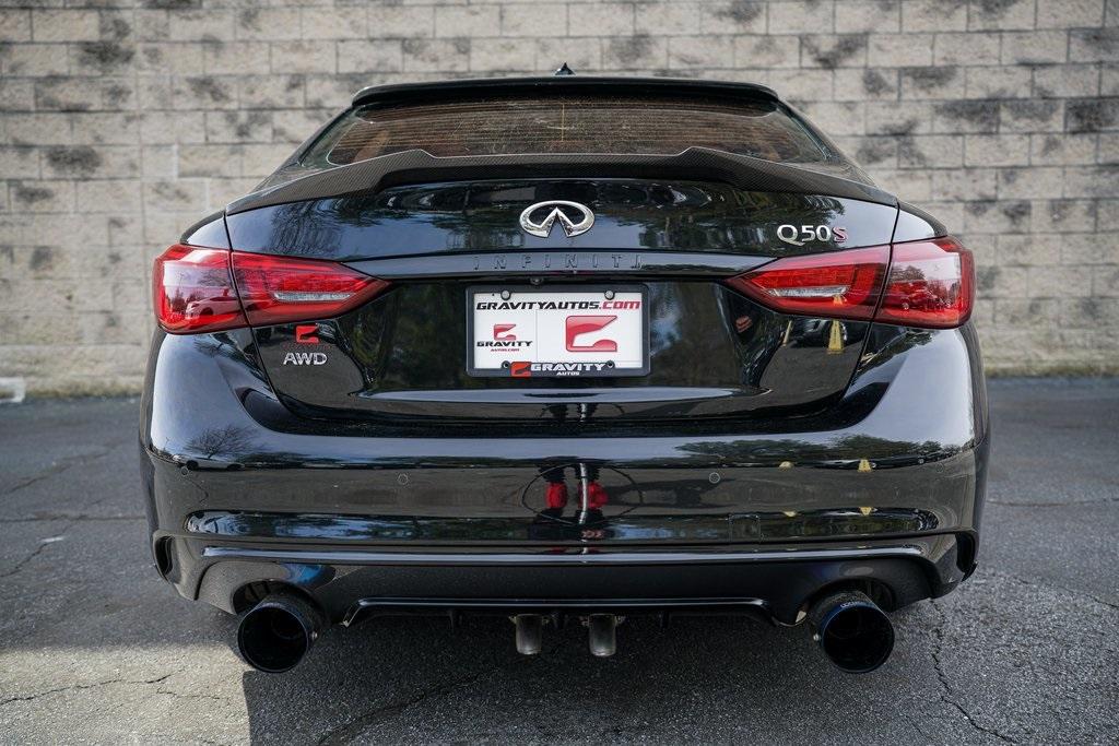 Used 2019 INFINITI Q50 Red Sport 400 for sale $42,992 at Gravity Autos Roswell in Roswell GA 30076 11